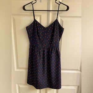 J Crew Polka Dot Spaghetti Strap Dress Size 2 EUC